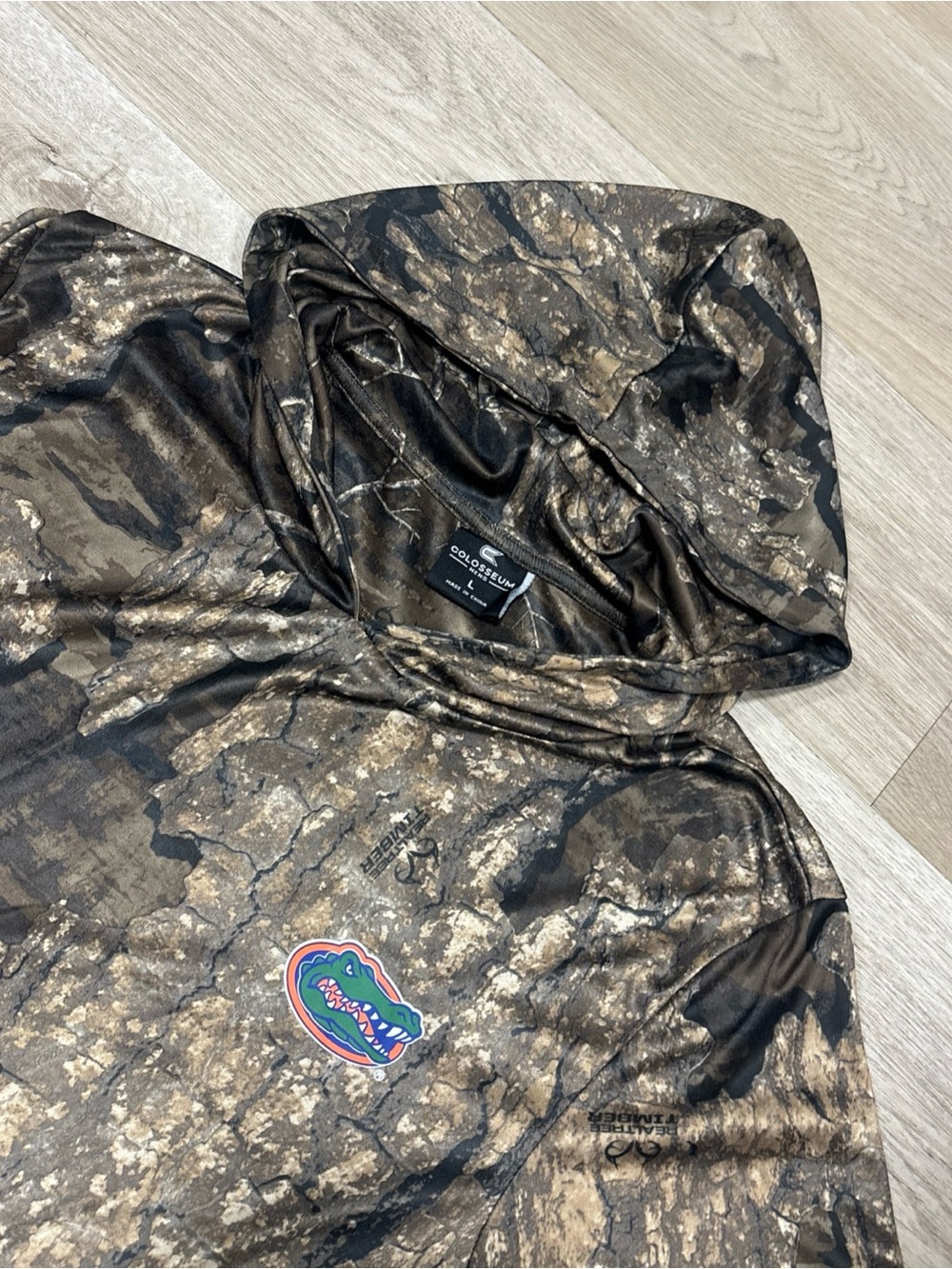 Colosseum Florida Gators Hoodie Men’s L Dark Camo Sweatshirt NCAA Pullover